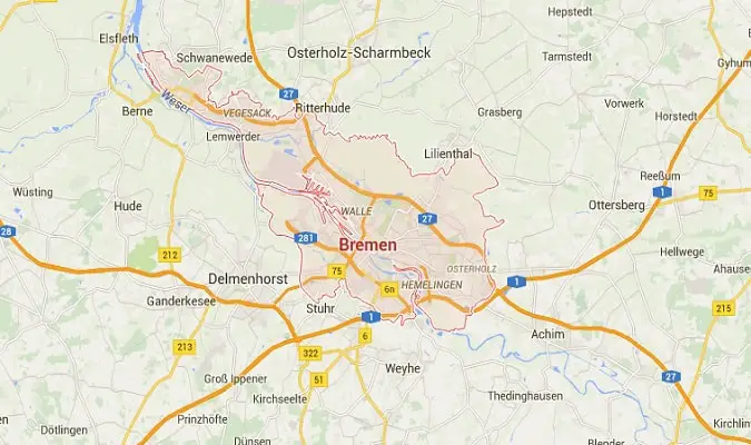 Mapa Bremen