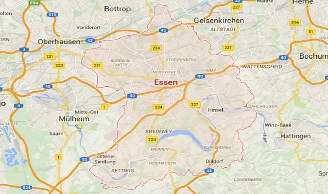 Mapa Essen