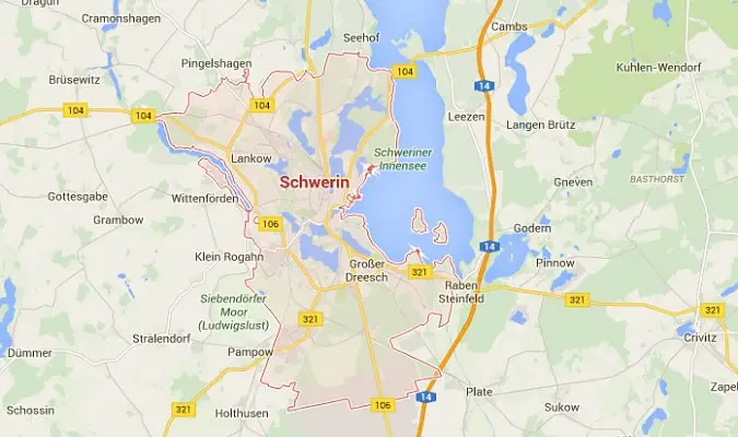 Mapa Schwerin