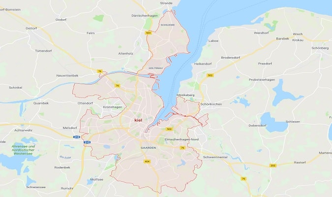 Mapa de Kiel