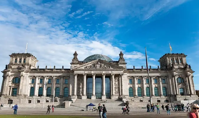 Reichstag em Berlim Foto