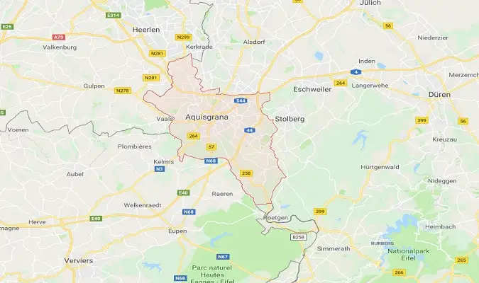 Mapa Aachen Atrações