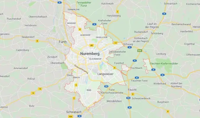 Mapa de Nuremberg
