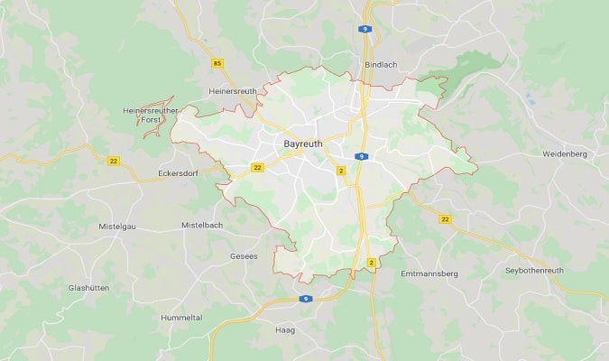 Mapa de Bayreuth