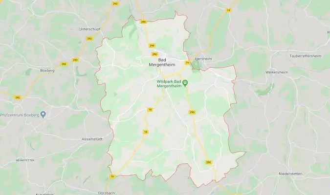 Mapa Bad Mergentheim Atrações