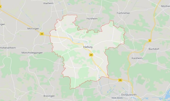 Mapa de Harburg