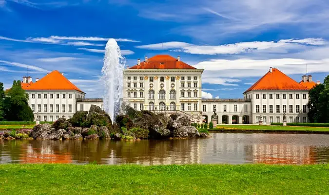 Lindo palácio em Munique na Alemanha