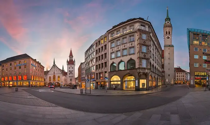 Marienplatz em Munique Foto